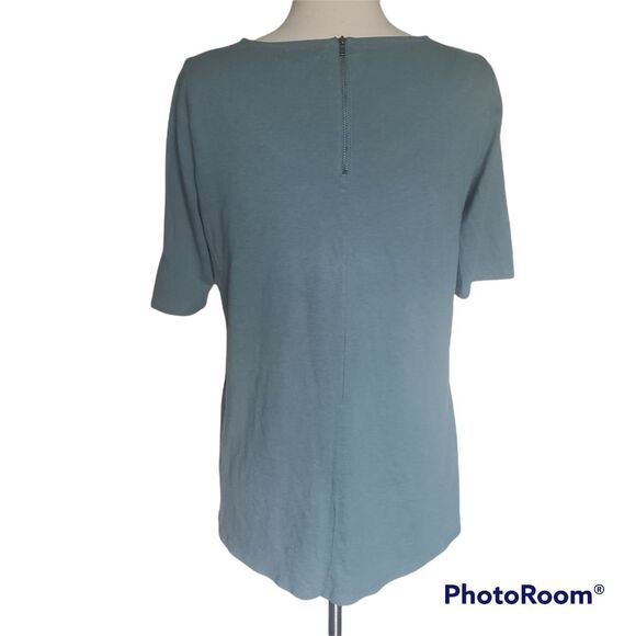 MADEWELL Teal Back Zip Swing Tee - M - Picture 8 of 14